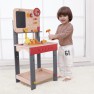 Žaislinis medinis darbastalis su įrankių rinkiniu ir piešimo lenta | Classic World CW5108